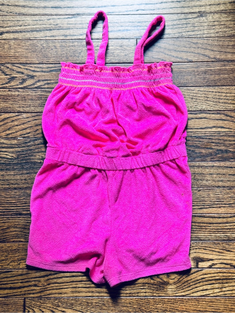 wonder nation Hot Pink Terry Romper